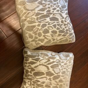 2 decorative throw pillows for sofa or bed SOLD…